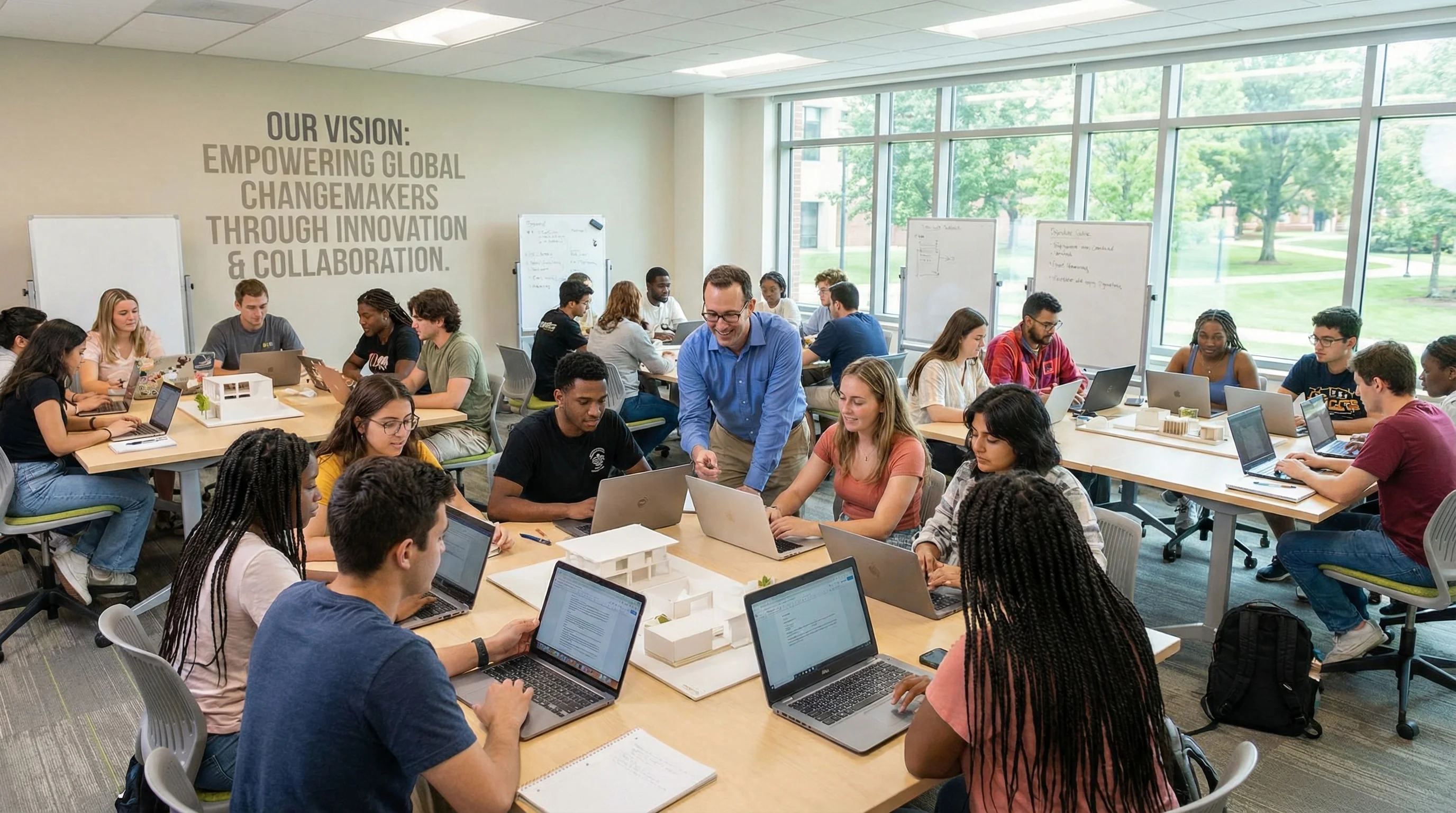 Students engaged in learning